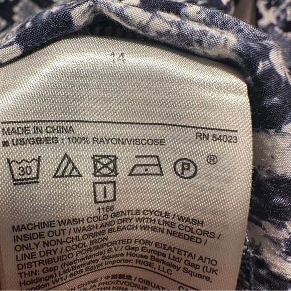 Banana Republic Soft Relaxed Shift Dress Long Sleeve Blue Snakeskin Print 14 - Picture 10 of 16